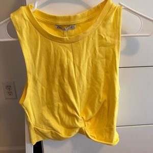 brand New Yellow Zara Top